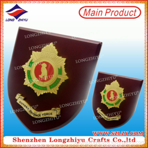 Guyana Decorative Plaques, Shenzhen Wooden Craft Home Decoration, Wall Decor Wooden Shield Plaques (LZY-P006)
